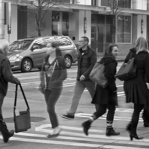 Union Street - Unfolding Project exploring idea of place in the landscape and impact of economics and social/cultural background. Woman in the shadows crossing in between the others is the witness to what’s seen now that other’s ignore.