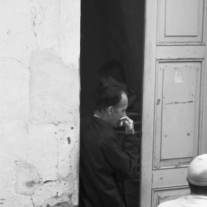 Cuba Portfolio 2013 Standing in doorway of church he concentrates on his thoughts...